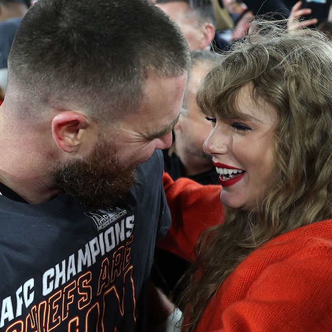 Taylor Swift, Travis Kelce, AFC Championship, 2024